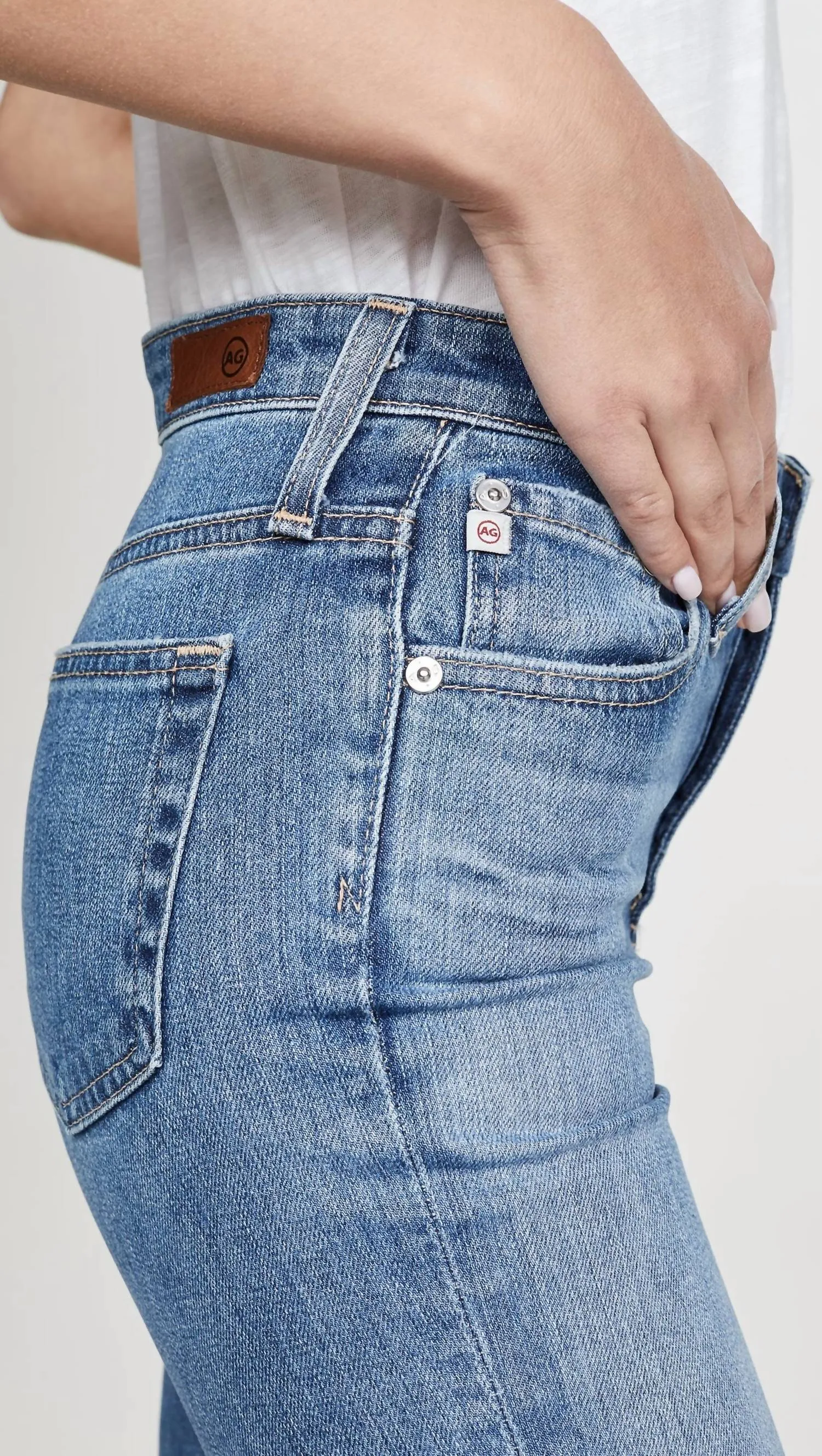 Ag Jeans - Isabelle High Rise Straight Crop Jeans