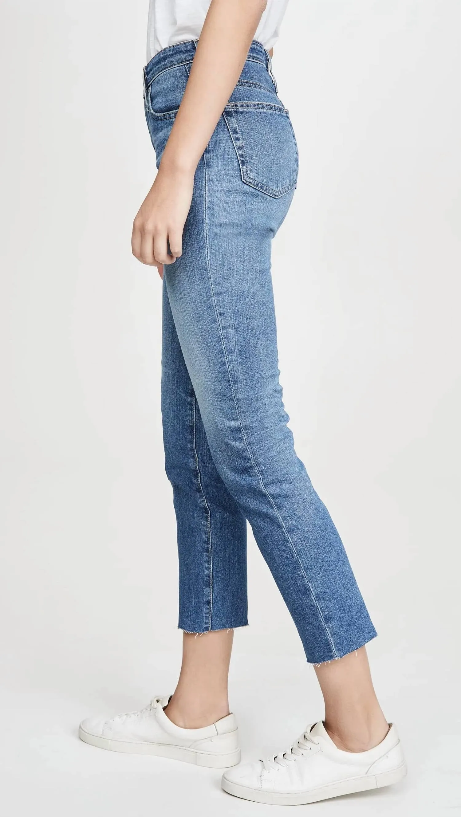 Ag Jeans - Isabelle High Rise Straight Crop Jeans