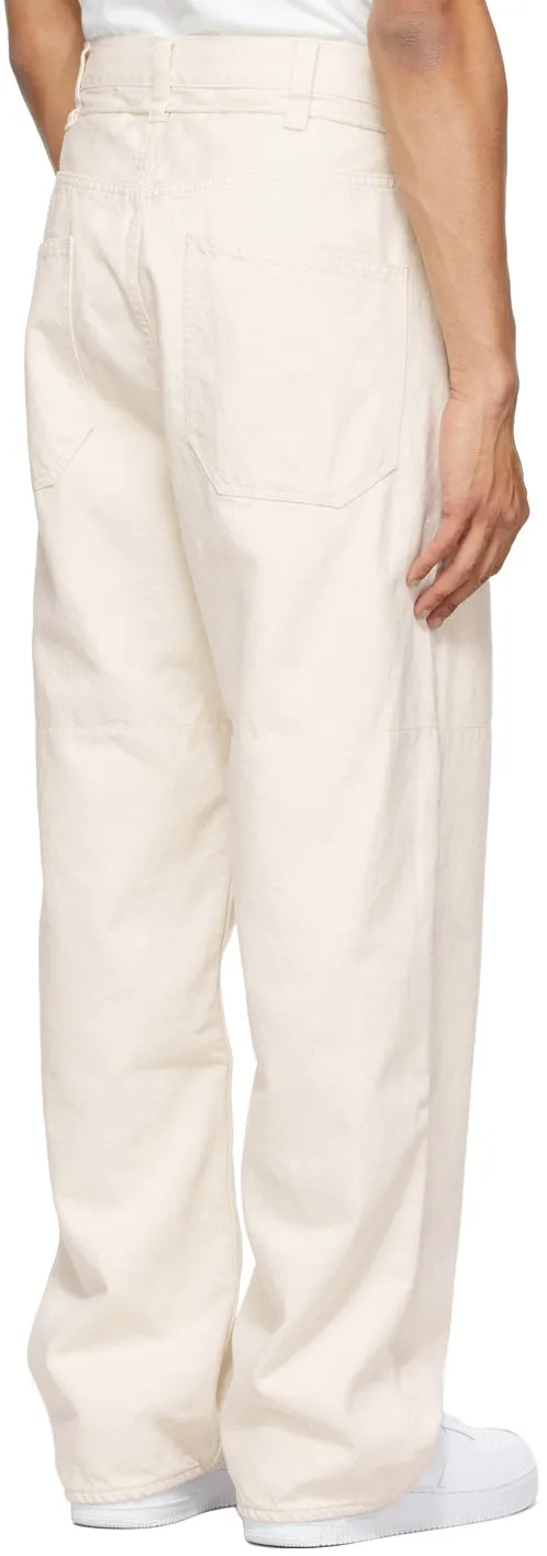 AMBUSH Off-White Oversized Drawstring Jeans