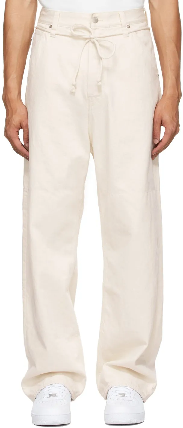 AMBUSH Off-White Oversized Drawstring Jeans