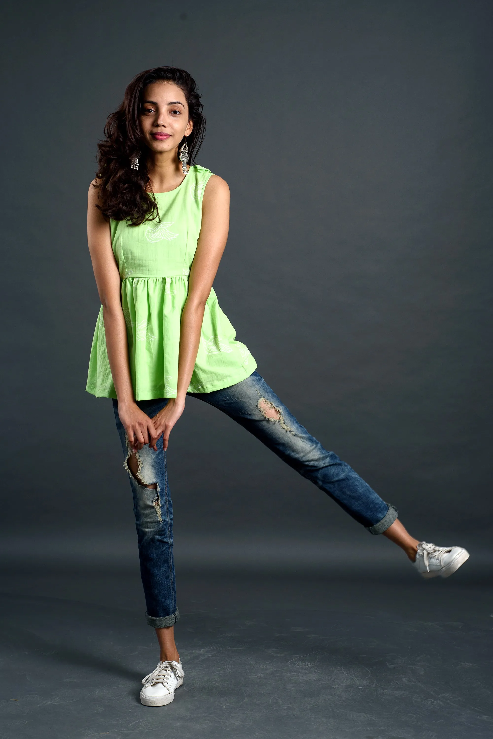 Azaad Chidiya Frill Top