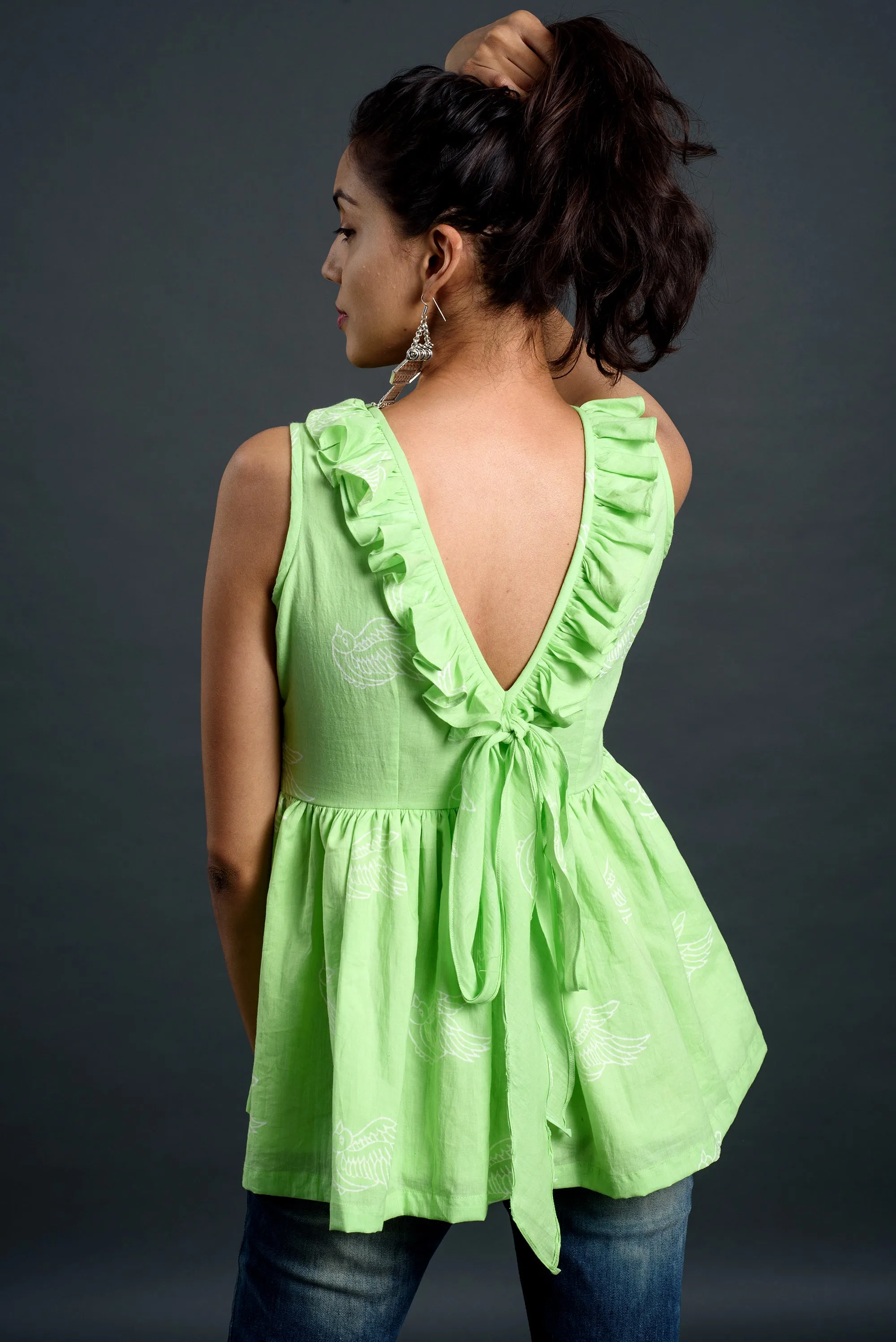 Azaad Chidiya Frill Top