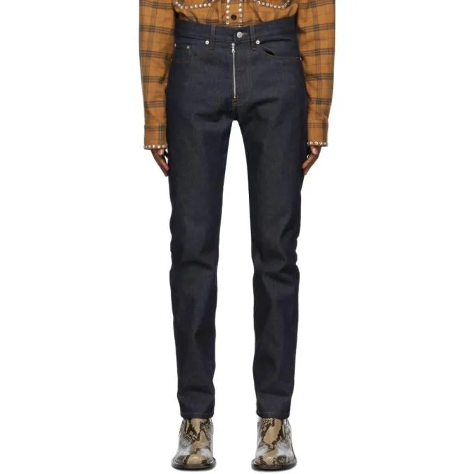Dries Van Noten Indigo Denim Trousers