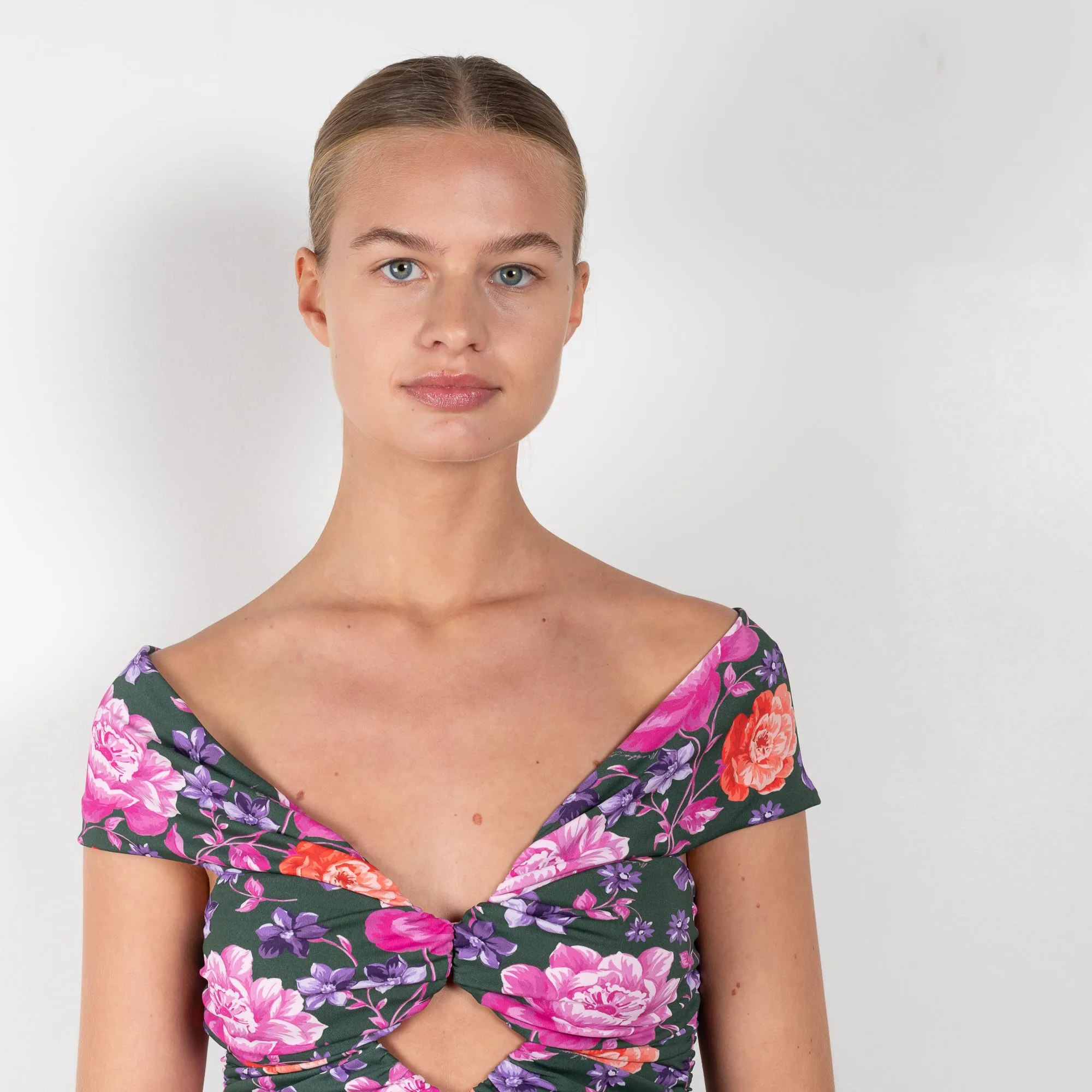 Floral Peplum Top 02