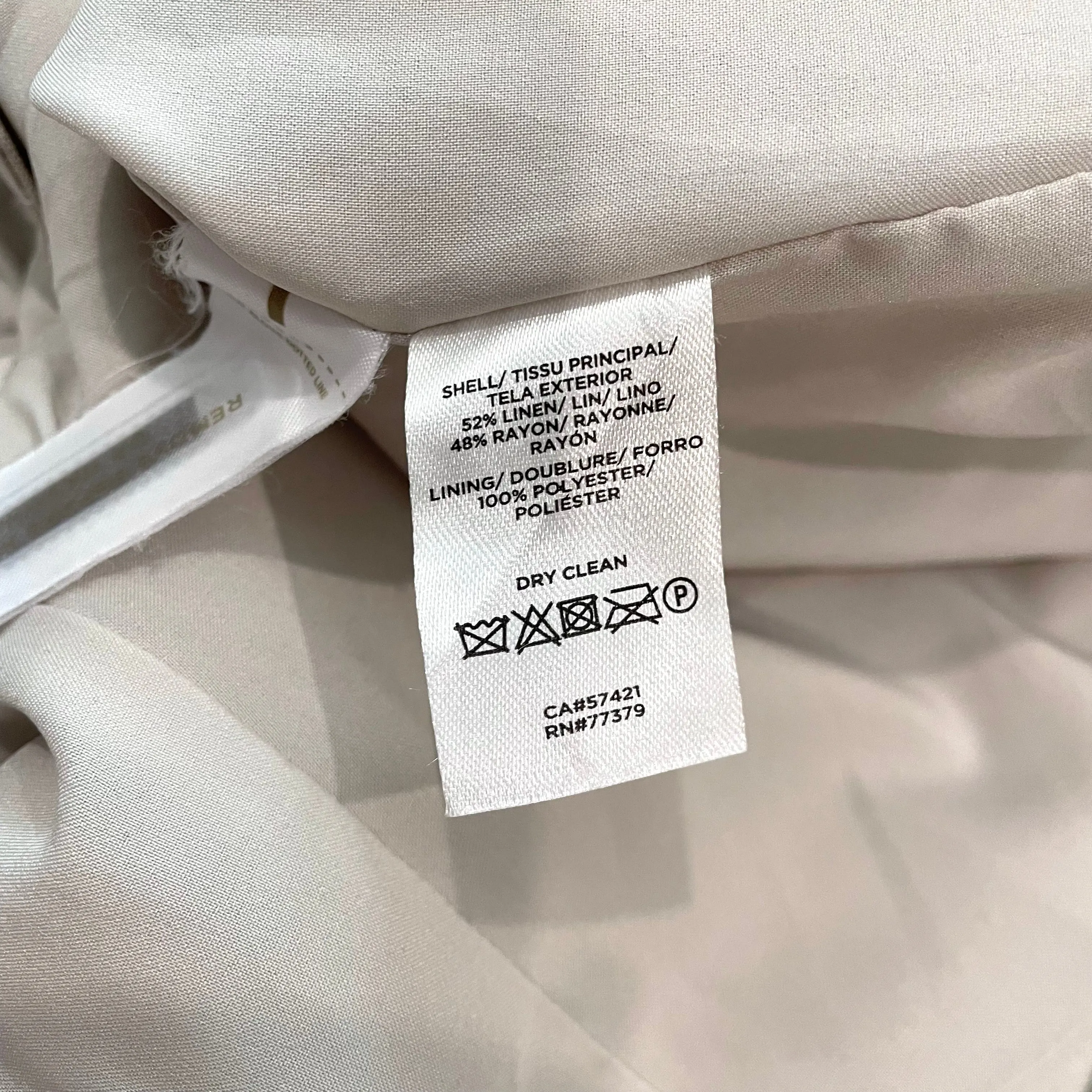 Paperbag Belted Linen Blend Pants