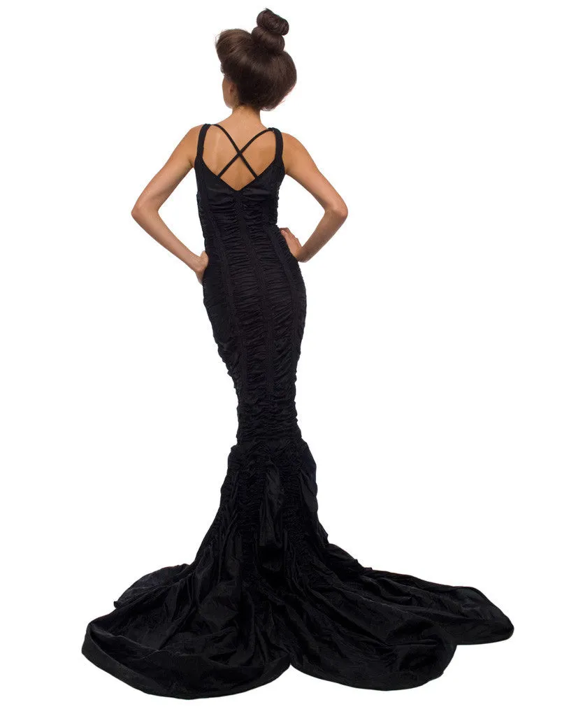 PARACHUTE SLIP FISHTAIL GOWN