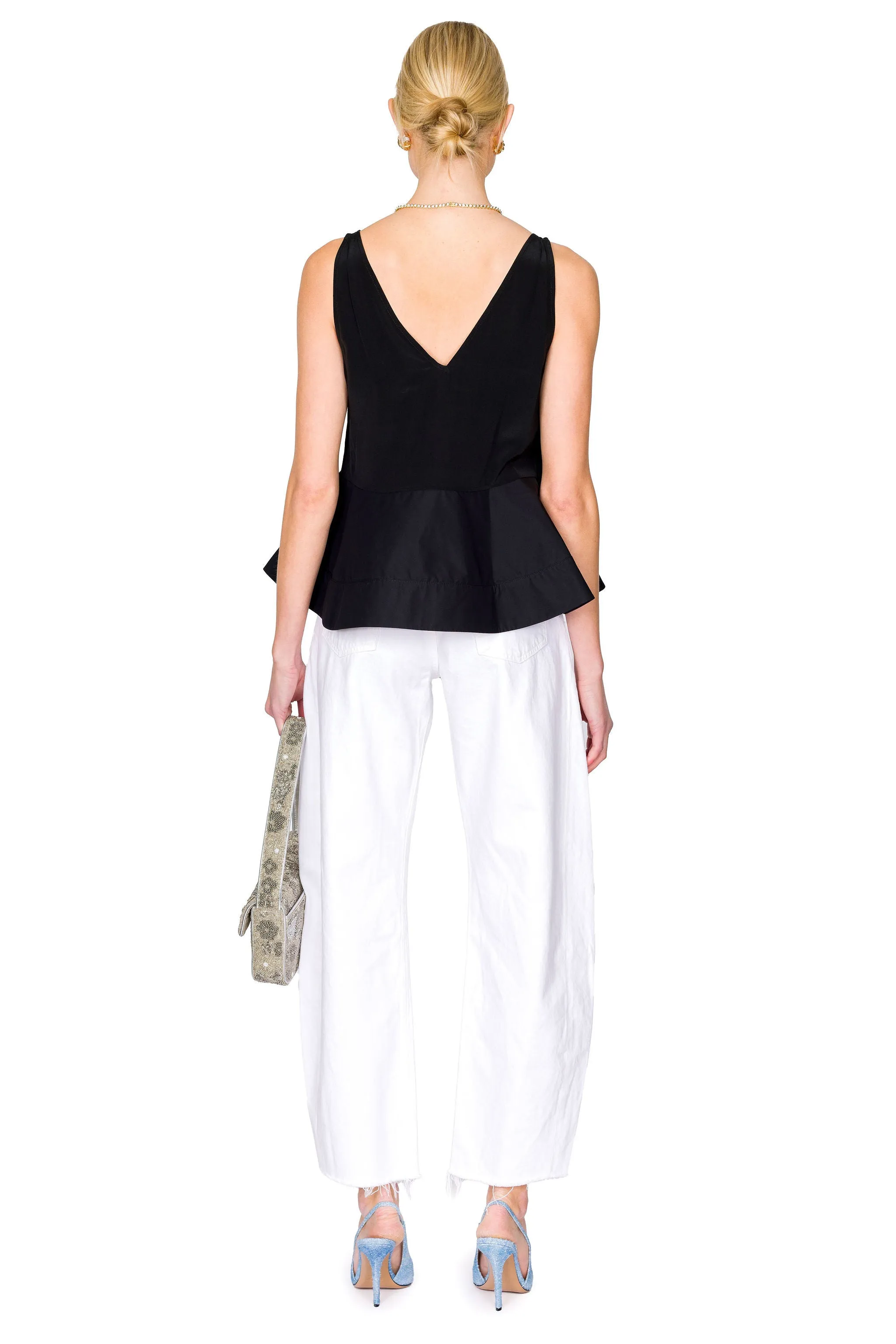 Peplum Tank With Lace