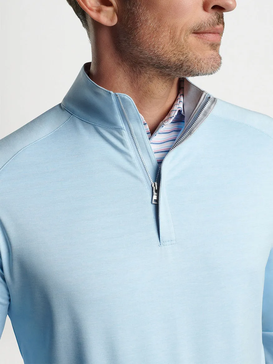 Peter Millar Stealth Performance Quarter-Zip in Blue Frost