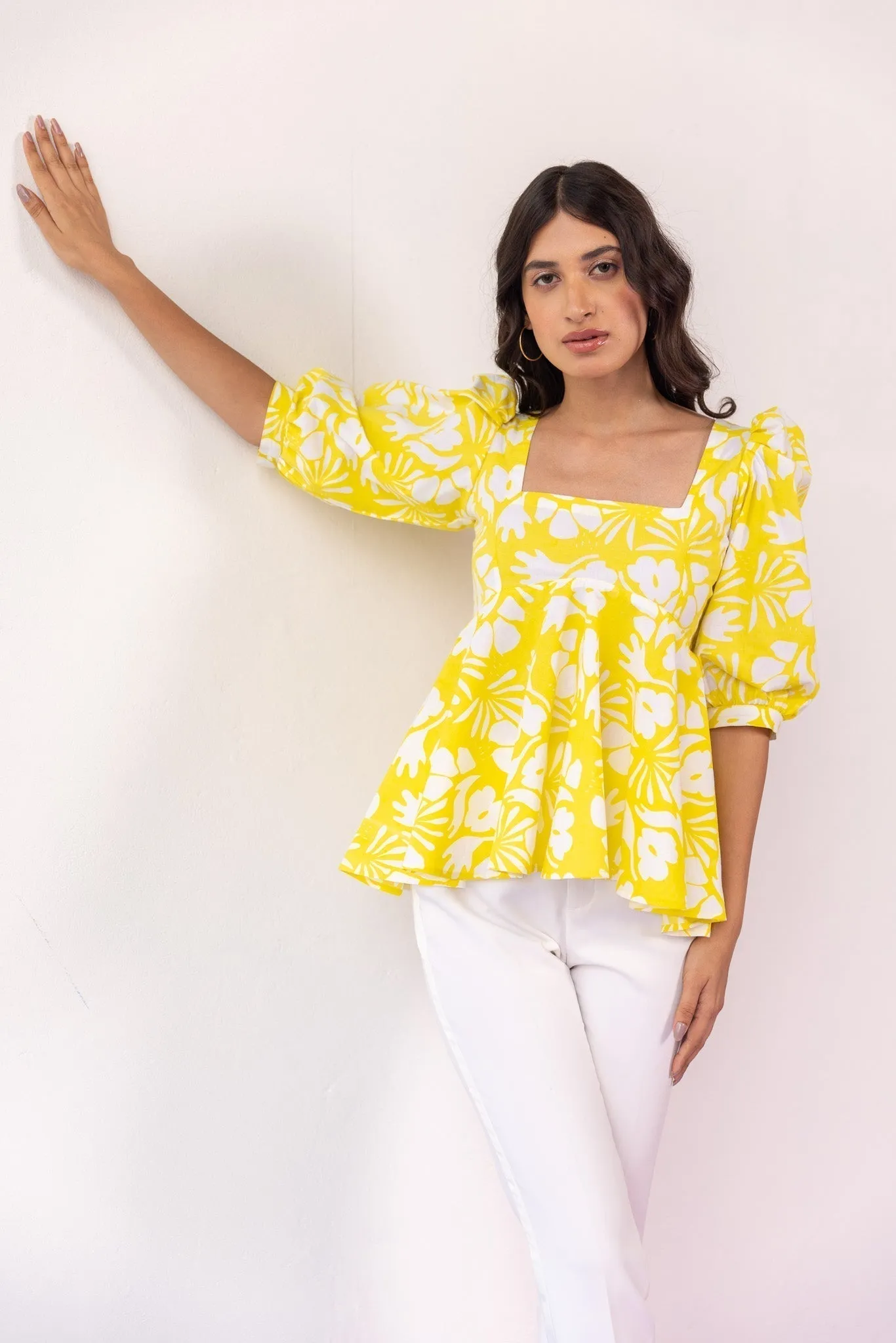 Pinacolada Peplum Top