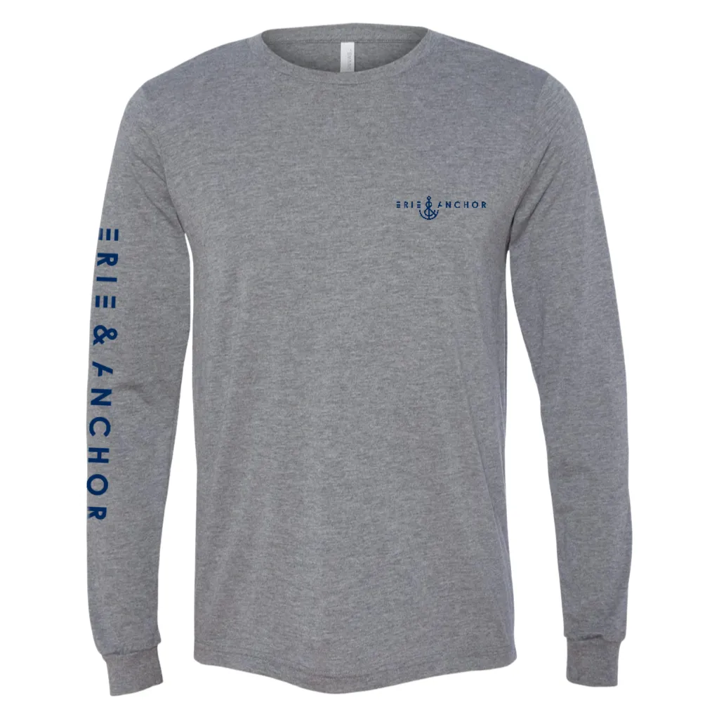 Signature Anchor Long Sleeve Tee-Gray