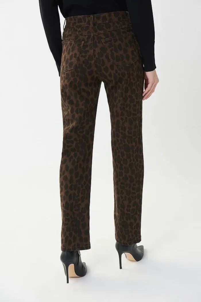 Slim Fit Leopard Print Jeans