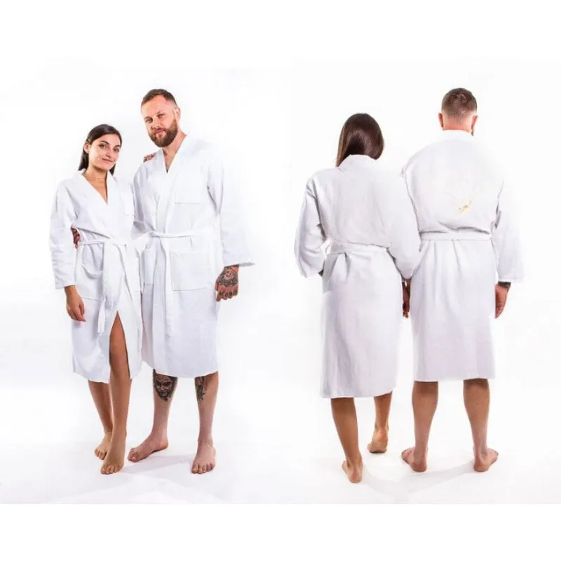 Unisex Customized Long Bathrobe