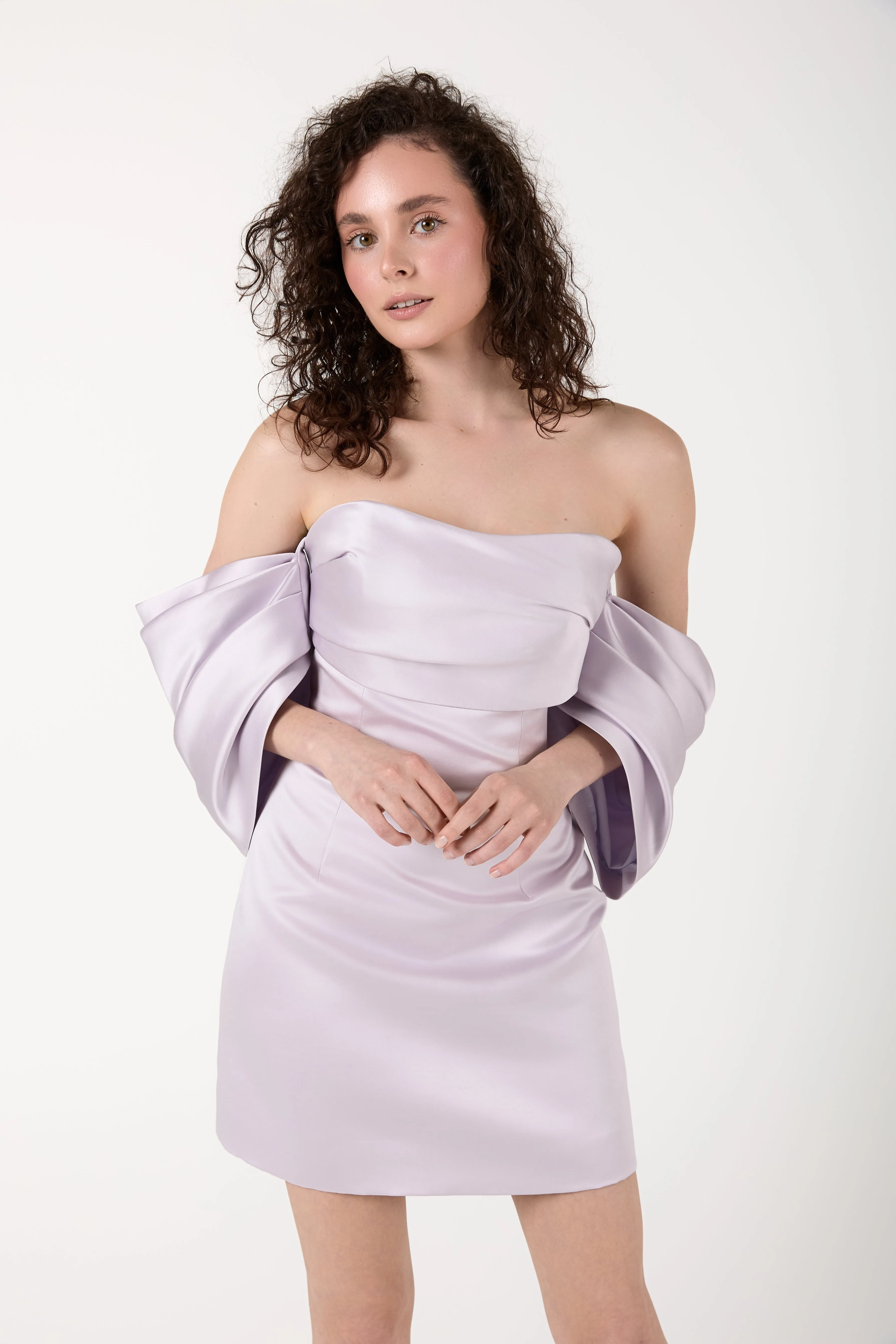 With sleeves lilac Drop 009